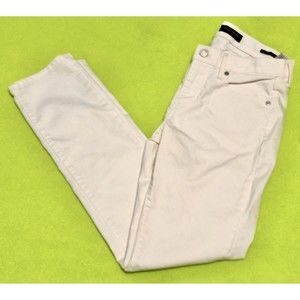 Banana Republic White Jeans Pants Slim Straint Cut Size 26 Womens Ladies